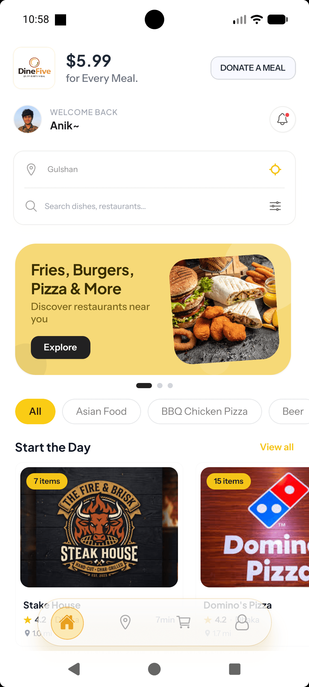 DineFive App